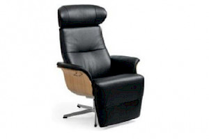 Drehsessel Z22090-1 - Leder, Fußstütze